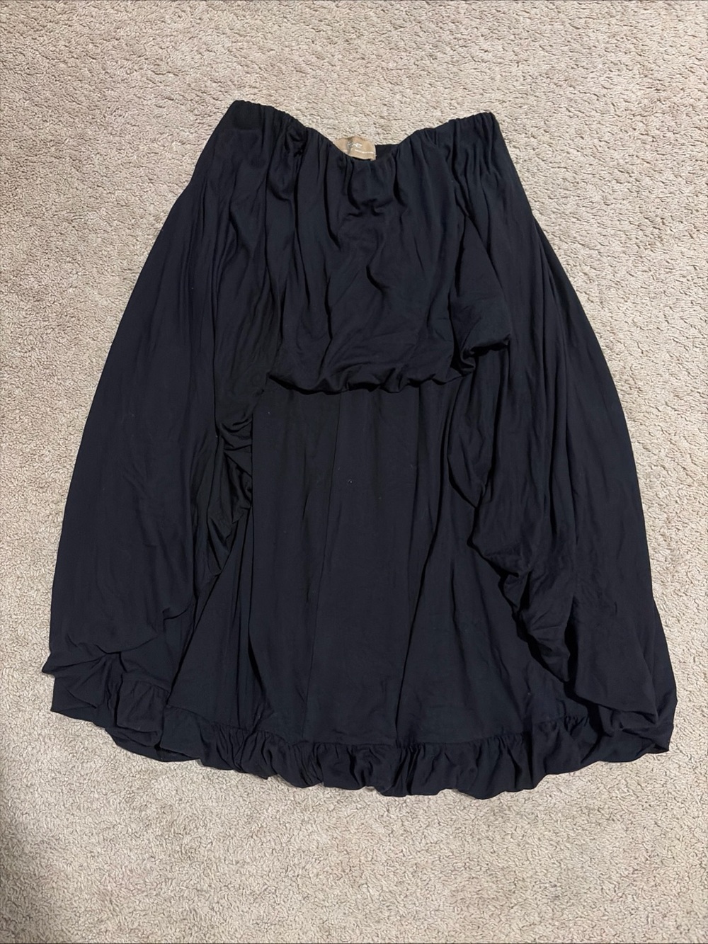 Free People Free Est Bubble Up Black Skirt High Low Size Small